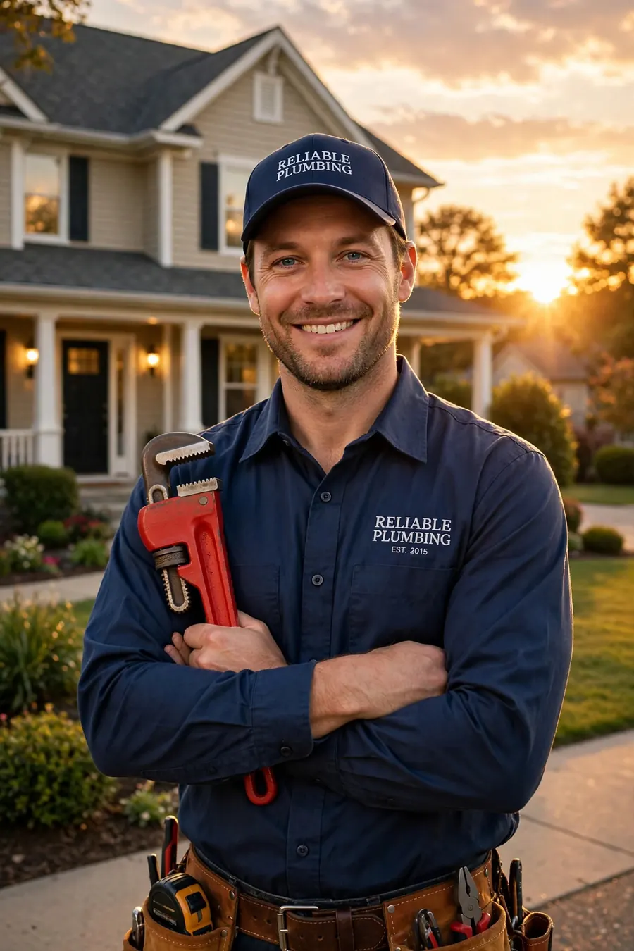Plumber at work in a Bristol, VA home